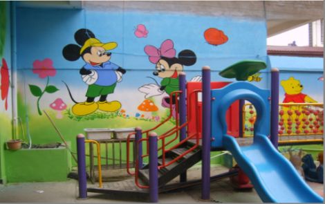 蚌埠幼儿园室外彩绘
